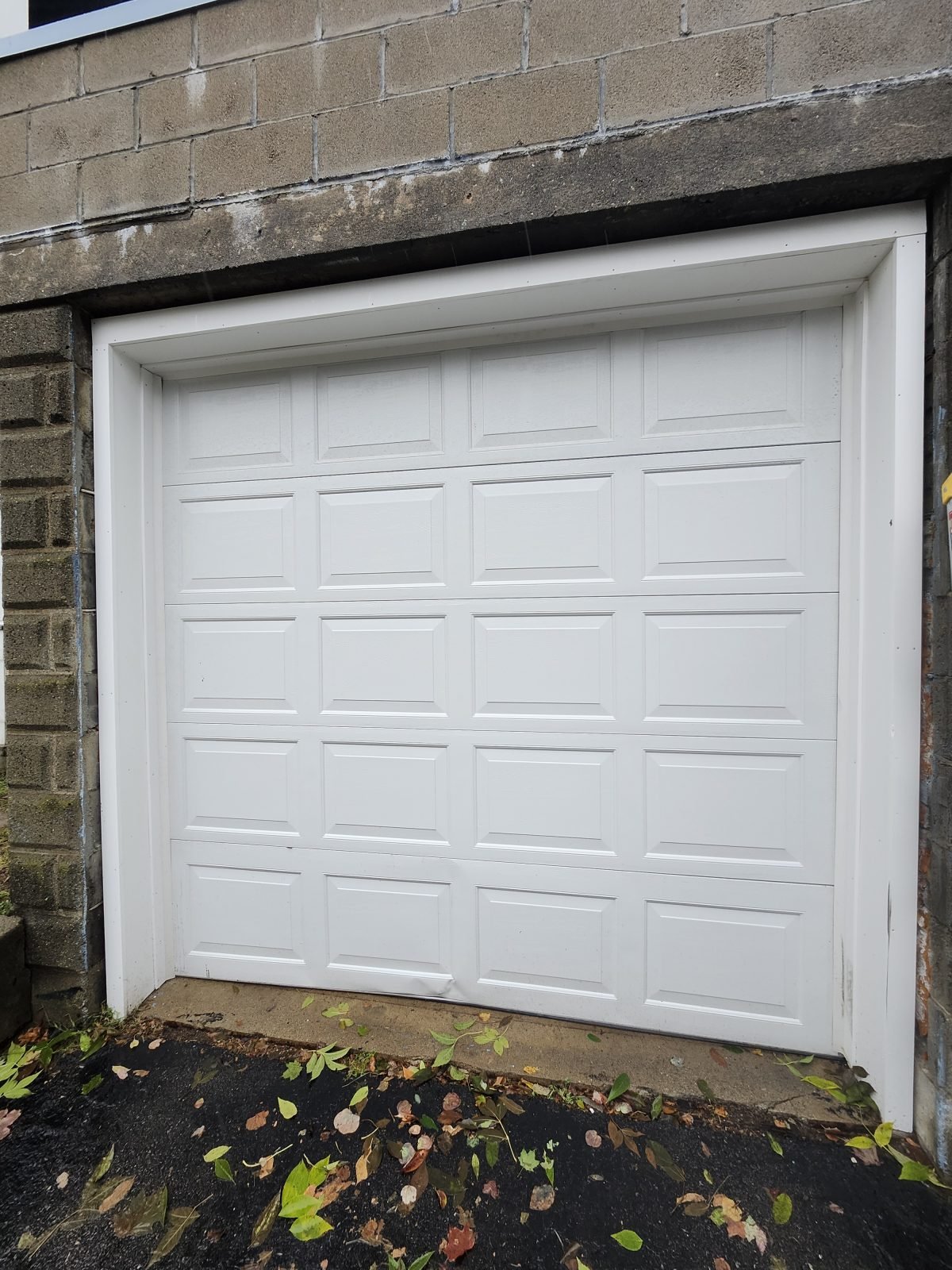 Garage door panel repair in Belmont, MA