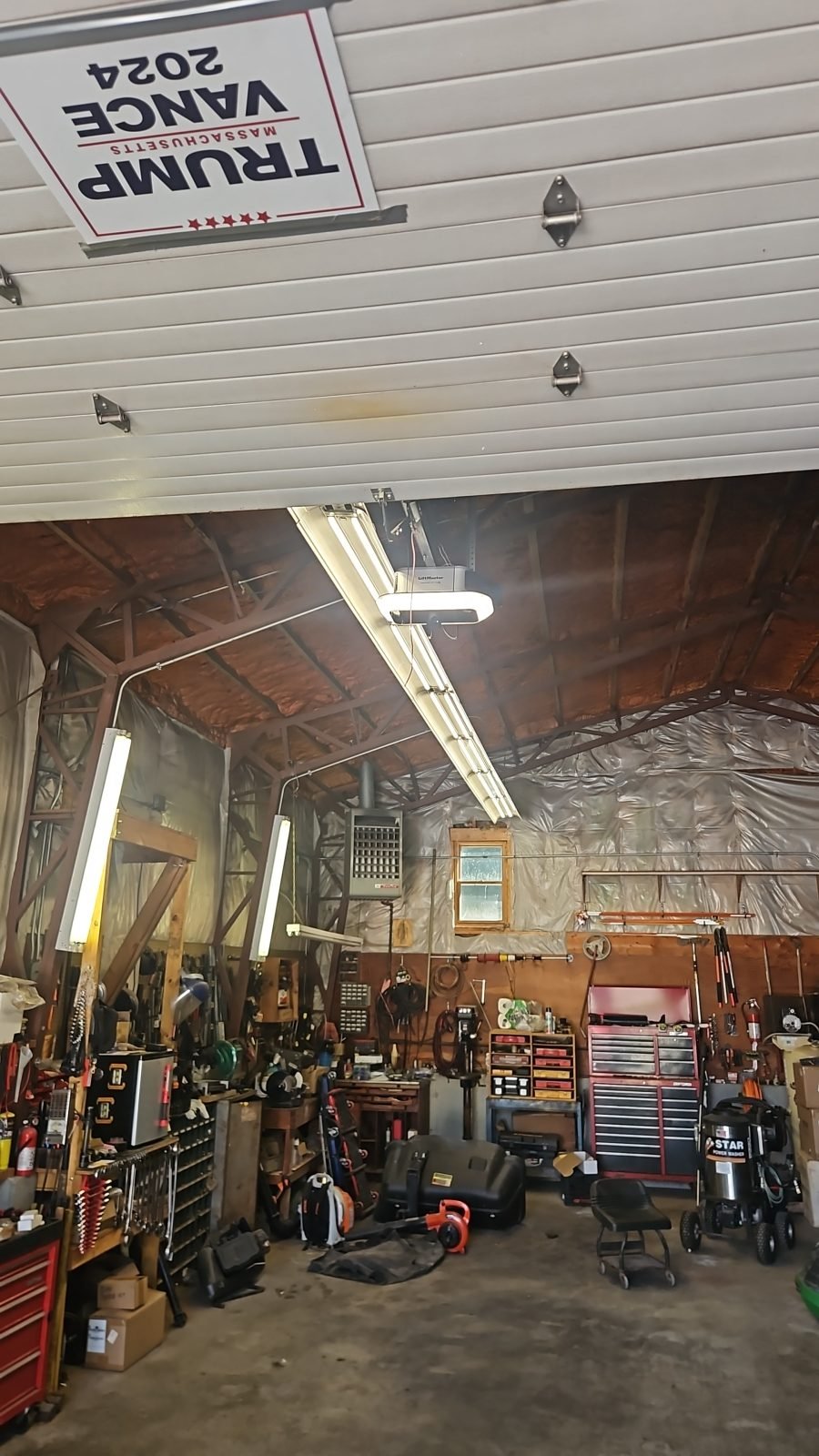 Garage door opener installation photo
