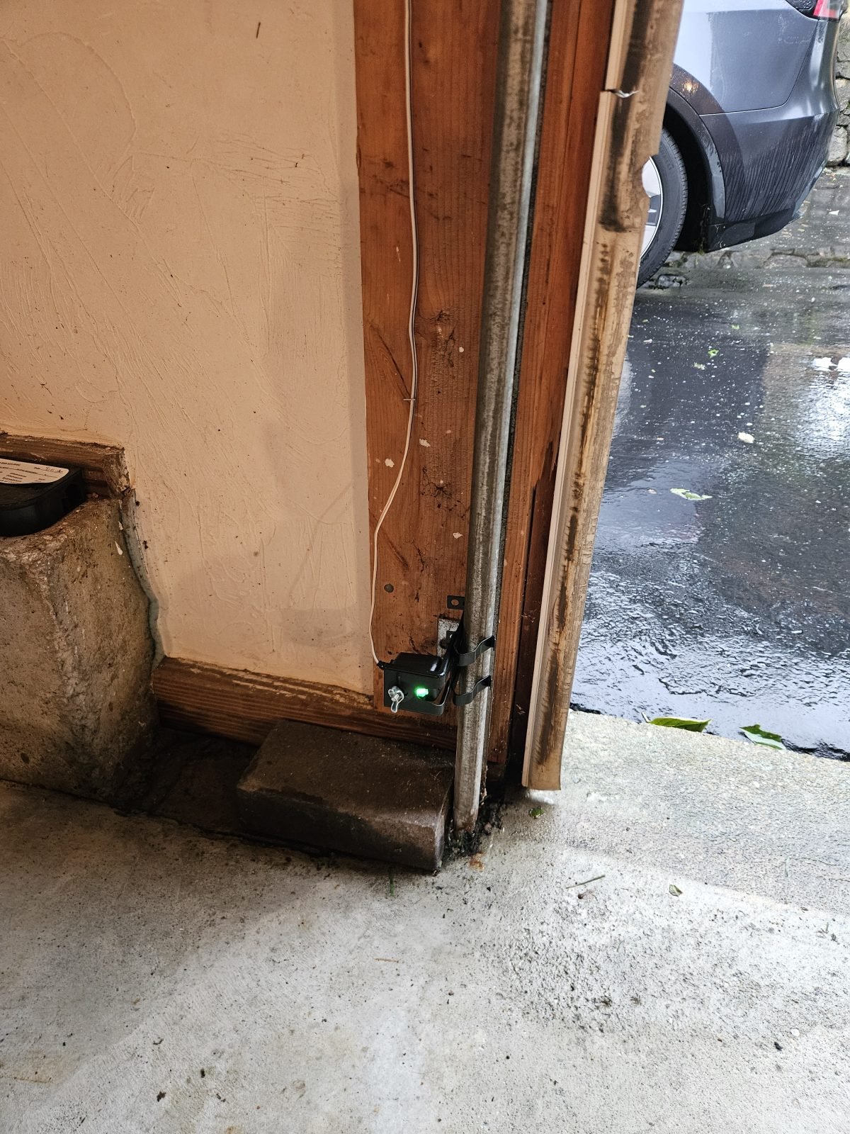 Garage door safety sensor replacement in Westborough, MA